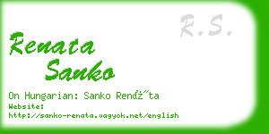 renata sanko business card